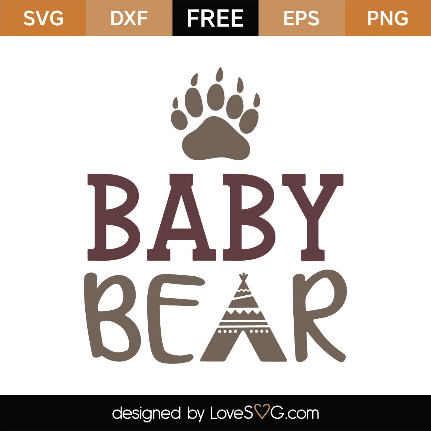 Free Free 341 Svg File Baby Bear Svg Free SVG PNG EPS DXF File