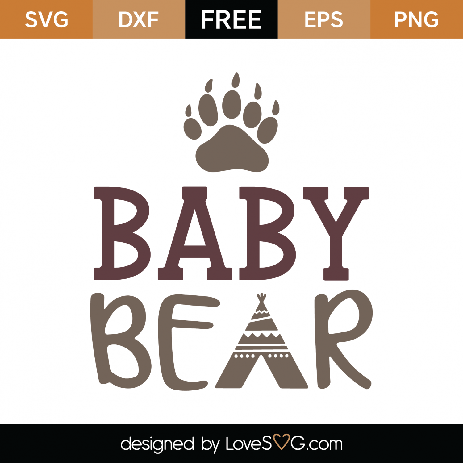 Free Free 147 Svg File Baby Bear Svg Free SVG PNG EPS DXF File