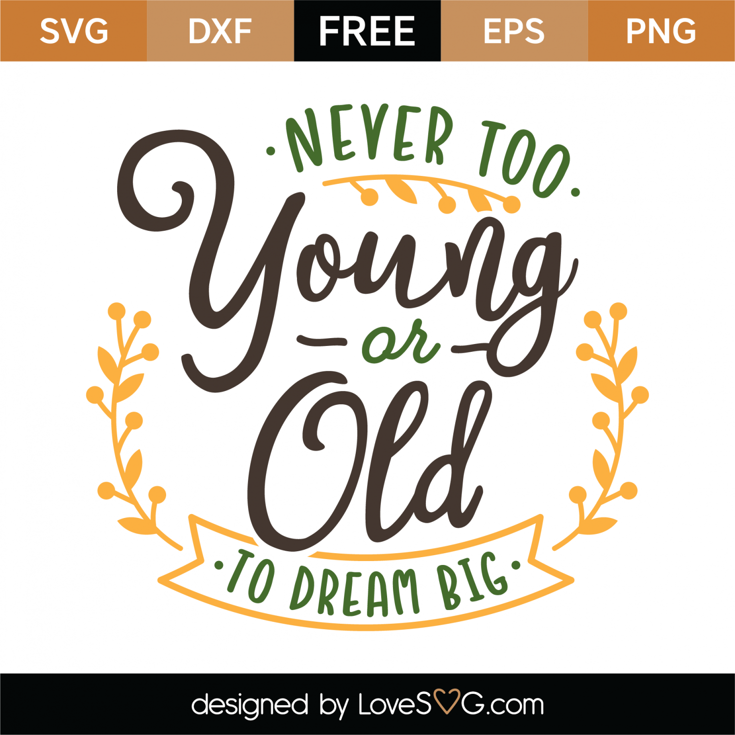 Free Dream Big SVG Cut File | Lovesvg.com