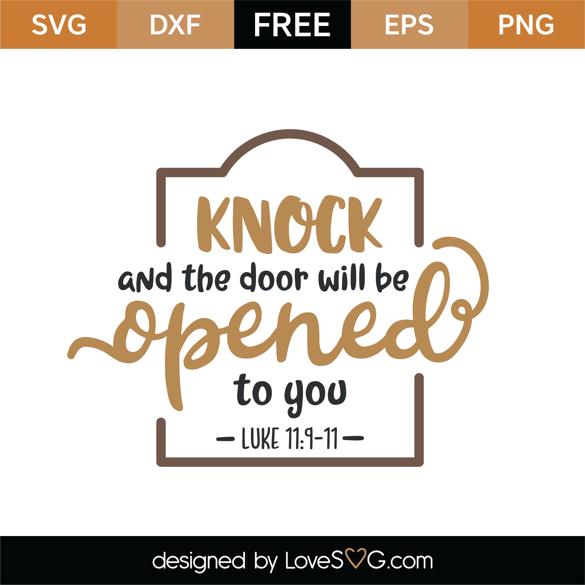 Download Free Luke 11:9-11 SVG Cut File | Lovesvg.com