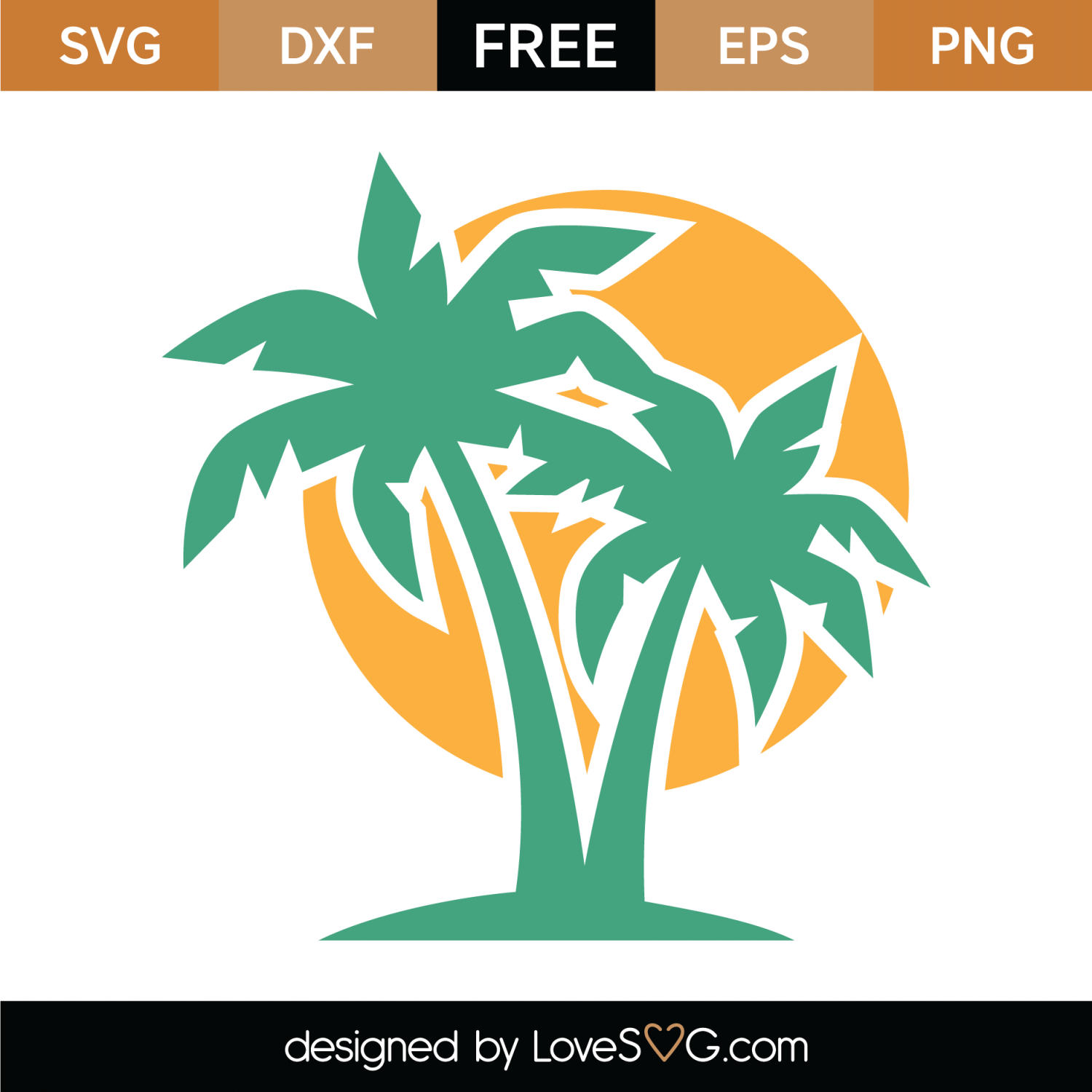 Palm Tree SVG Cut File