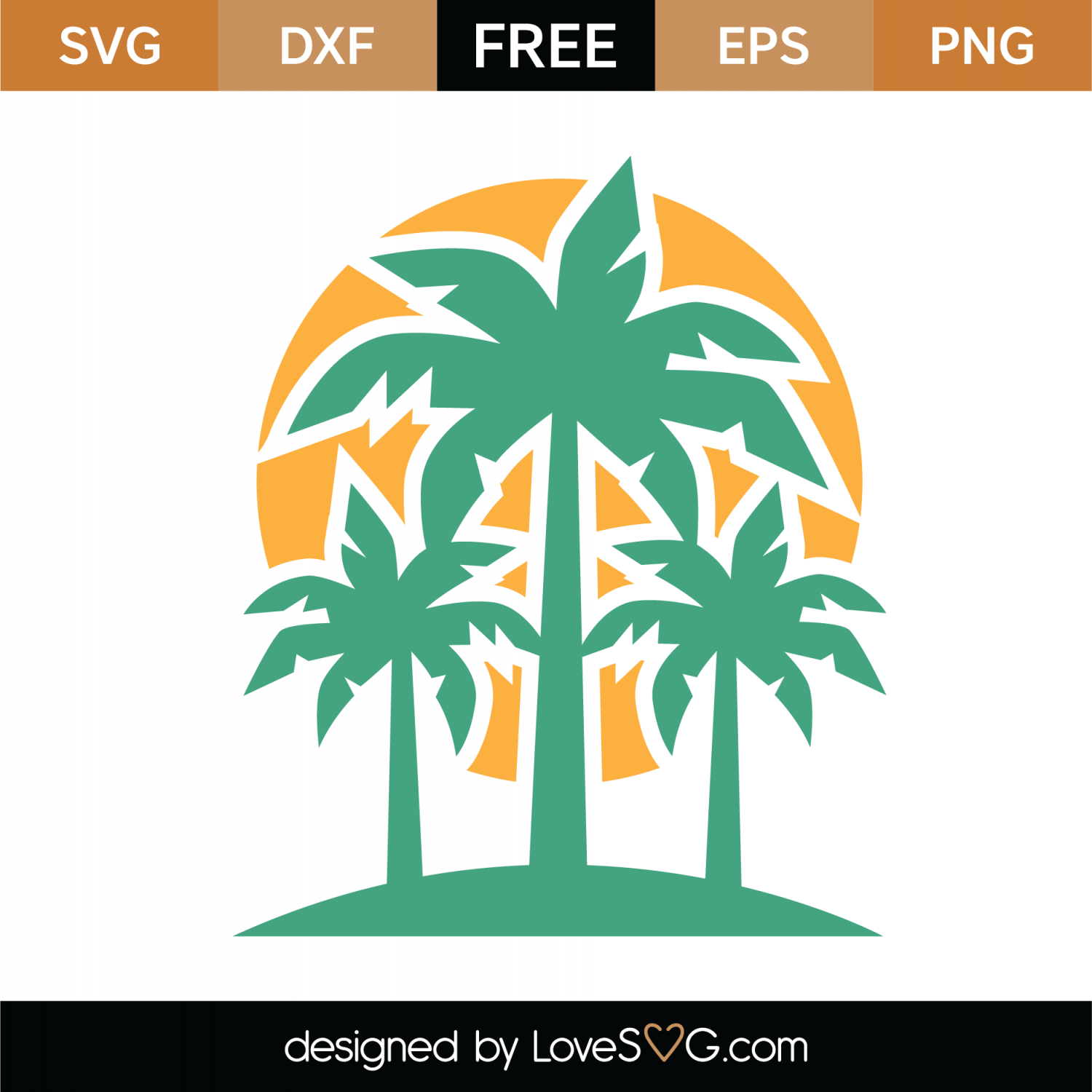 Download Free Palm Trees SVG Cut File | Lovesvg.com