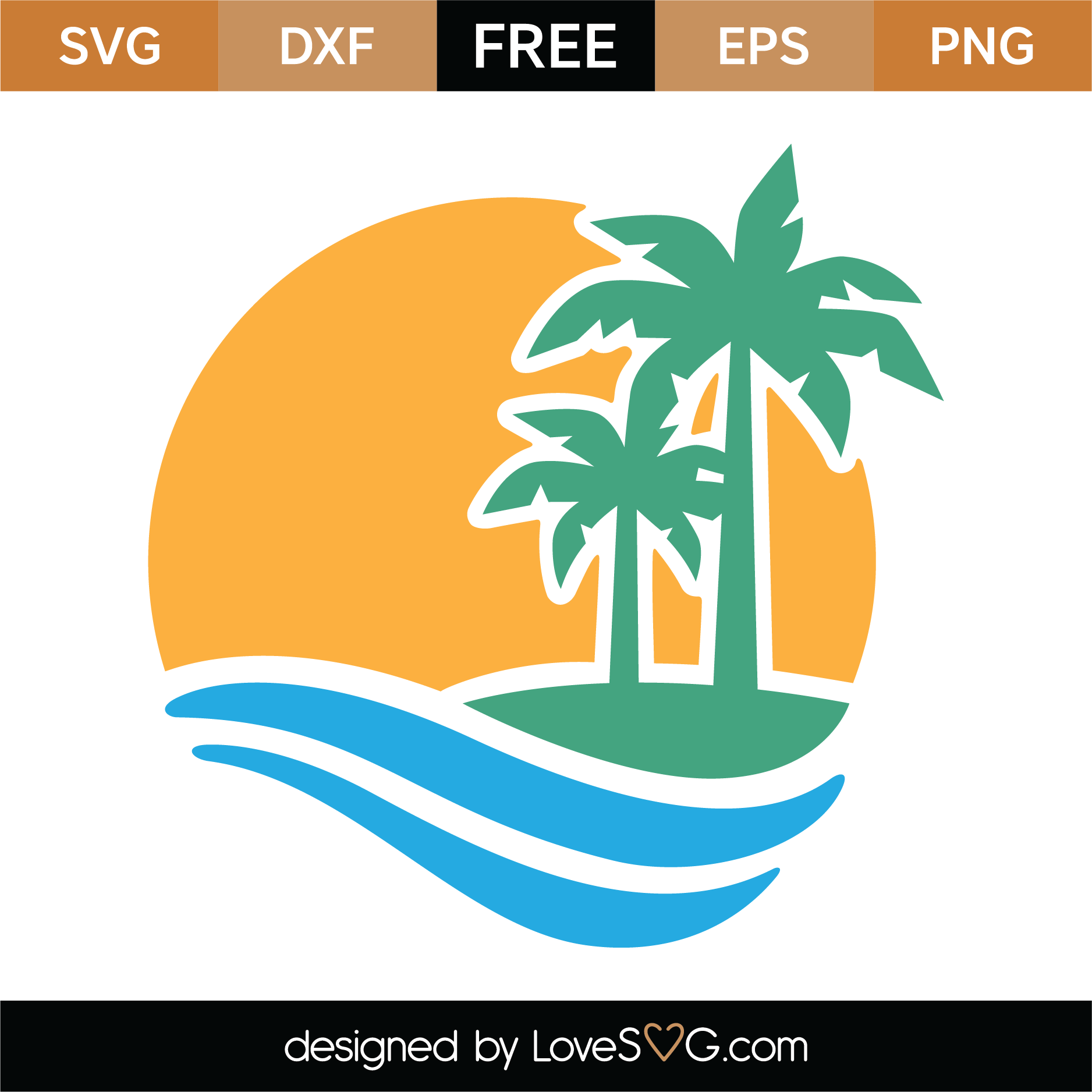 Download Free Palm Trees SVG Cut File | Lovesvg.com