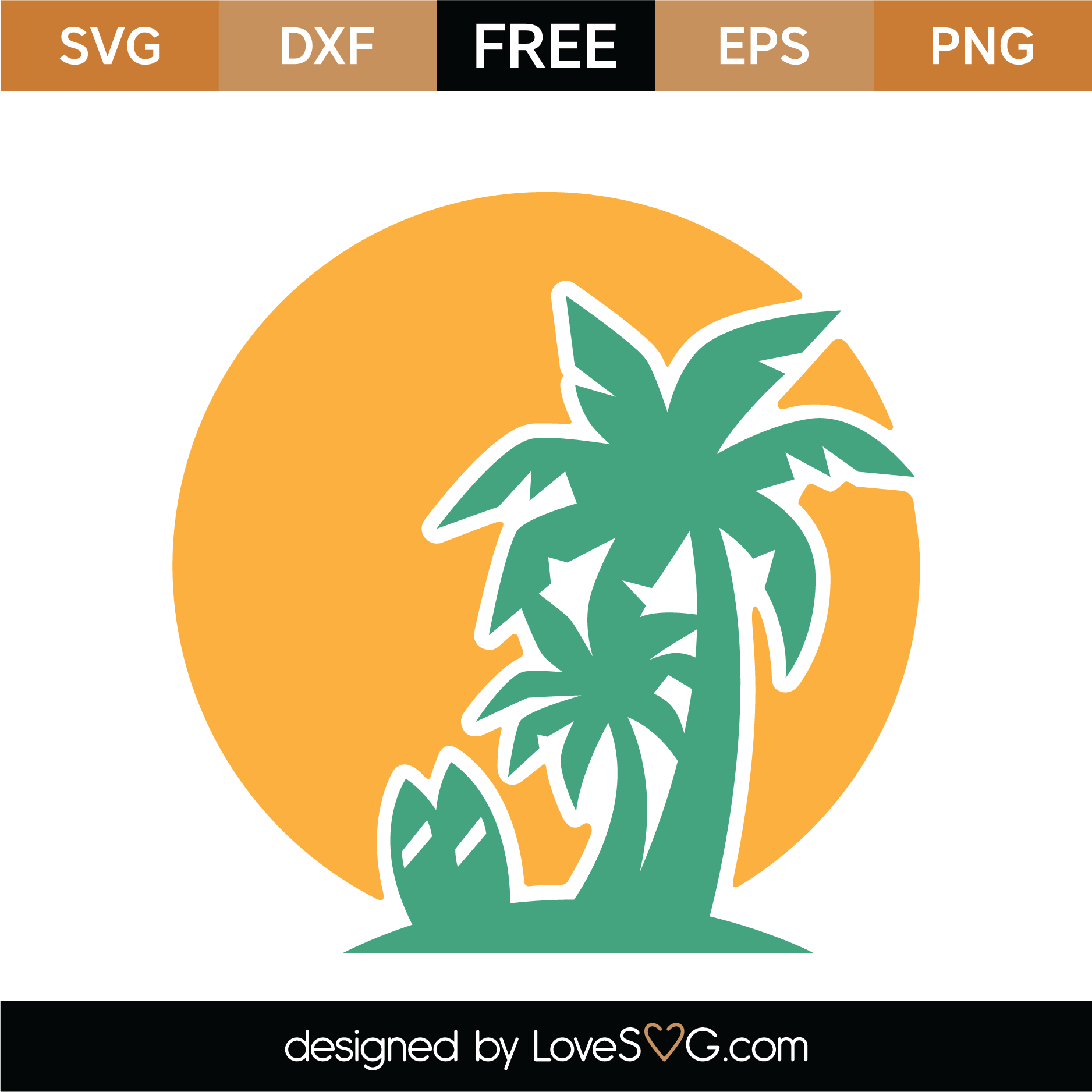 Download Free Palm Trees SVG Cut File | Lovesvg.com
