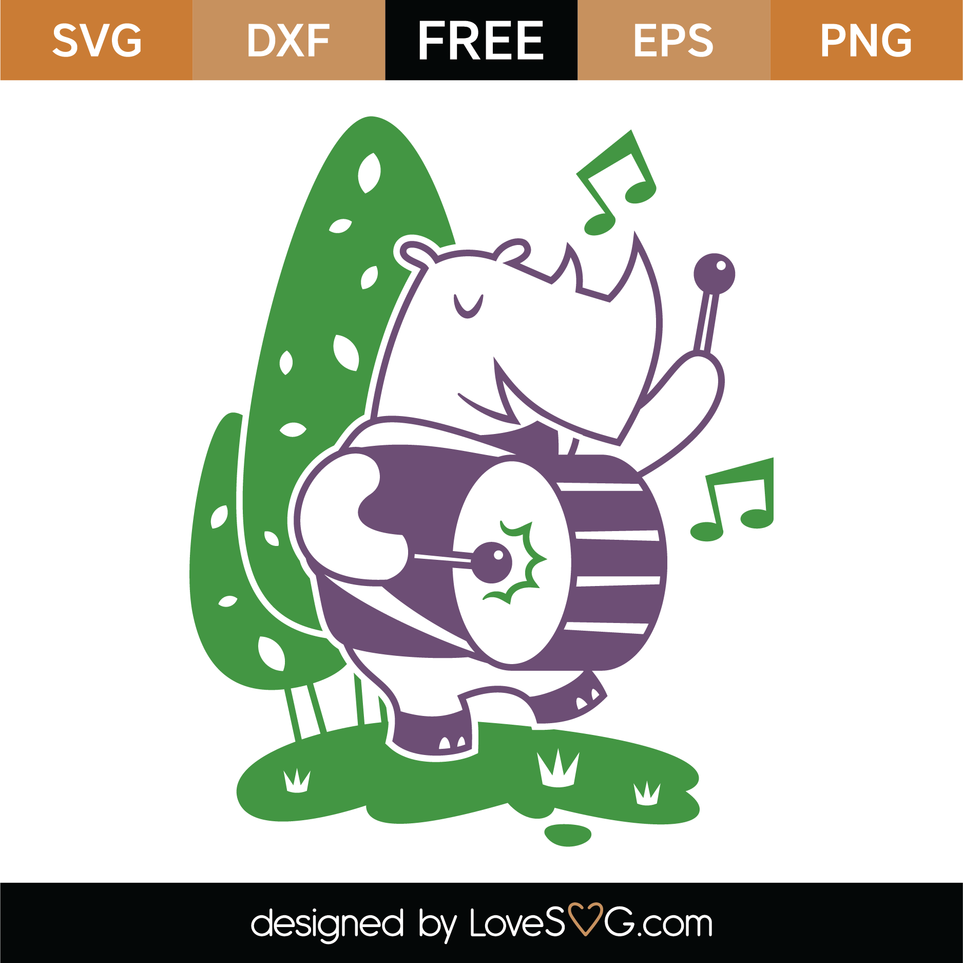 Download Free Whimsical Elephant SVG Cut File | Lovesvg.com