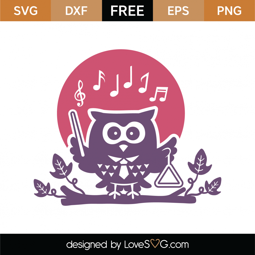 Download Free Whimsical Owl SVG Cut File | Lovesvg.com