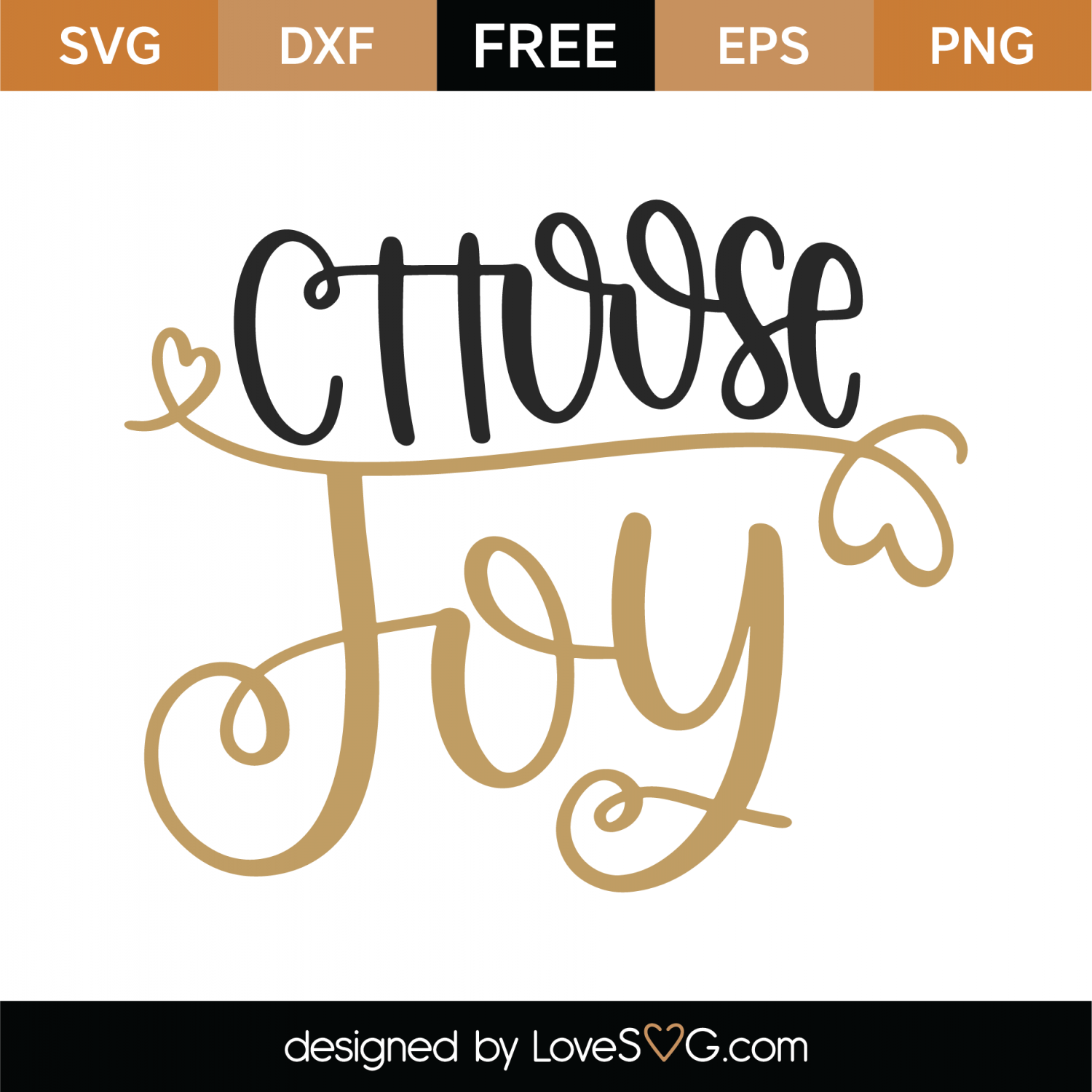 Download Free Choose Joy SVG Cut File | Lovesvg.com