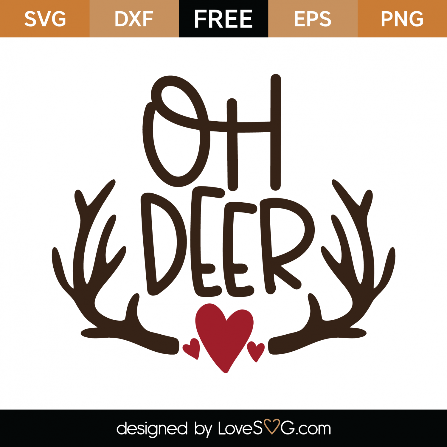 Download Free Oh Deer SVG Cut File | Lovesvg.com