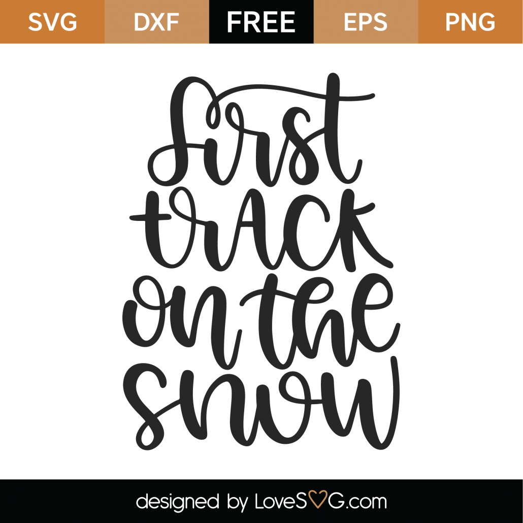 Download Free Fast Track On The Snow SVG Cut File | Lovesvg.com