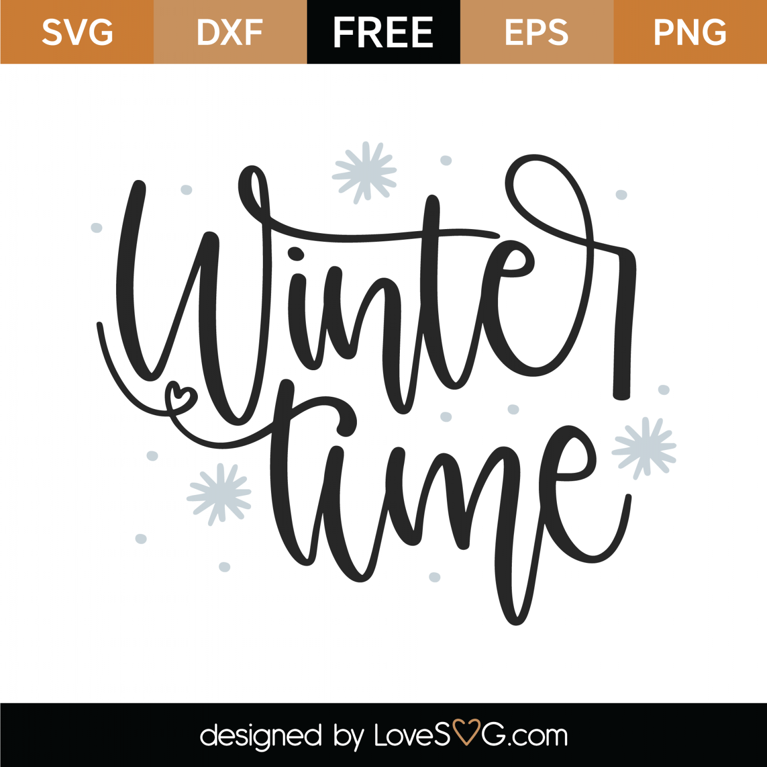 Free Winter Time SVG Cut File | Lovesvg.com