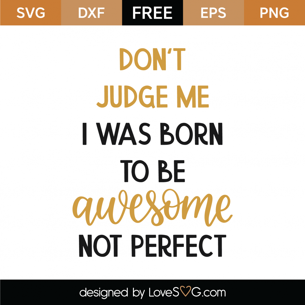 Download Free I Was Born To Be Awesome SVG Cut File | Lovesvg.com
