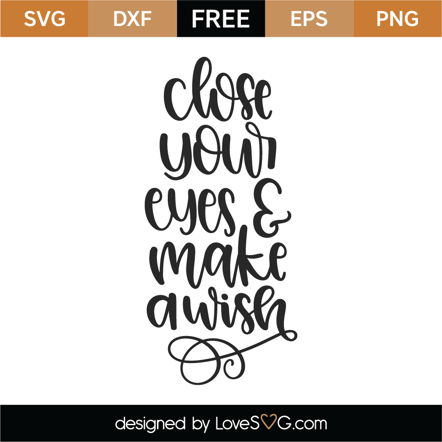 Download Free Close Your Eye SVG Cut File | Lovesvg.com