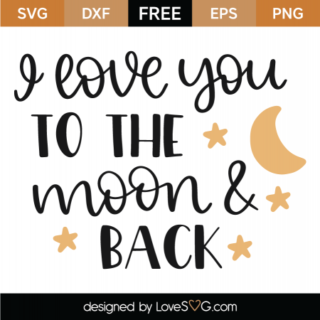 Free I Love You More SVG Cut File | Lovesvg.com