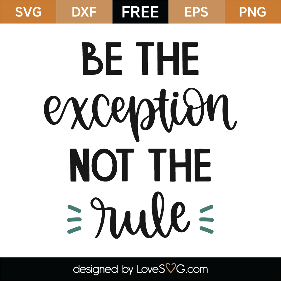 be the exception t shirt