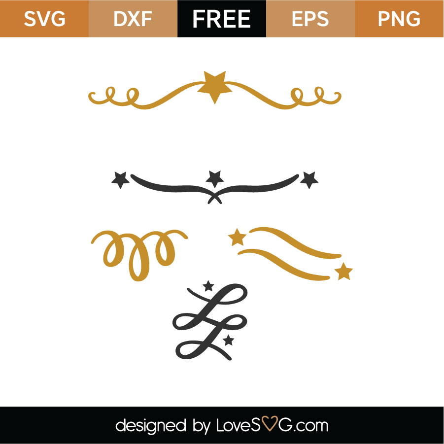 Free Festive Flourish SVG Cut File | Lovesvg.com