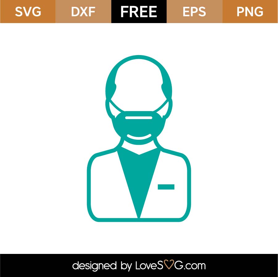 Download Free Man with Mask SVG Cut File | Lovesvg.com