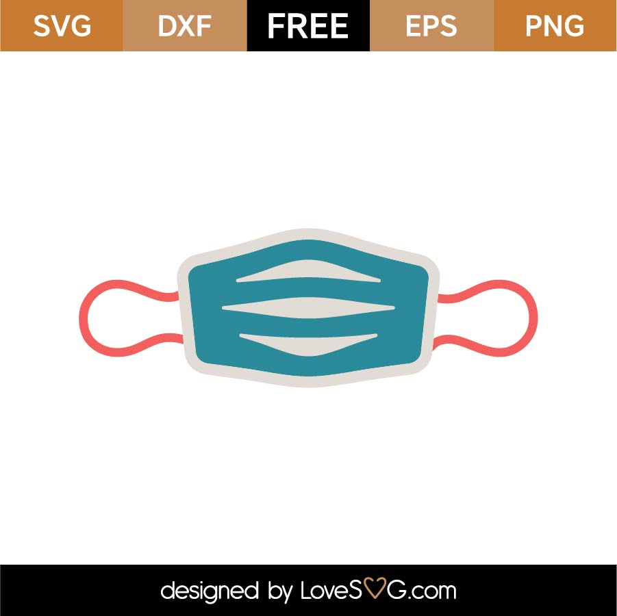 Free Mask SVG Cut File | Lovesvg.com