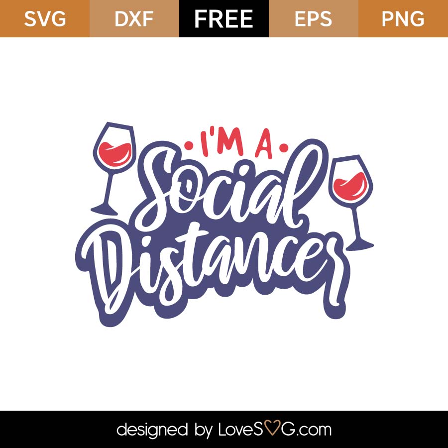 Download Free Social Distance SVG Cut File | Lovesvg.com