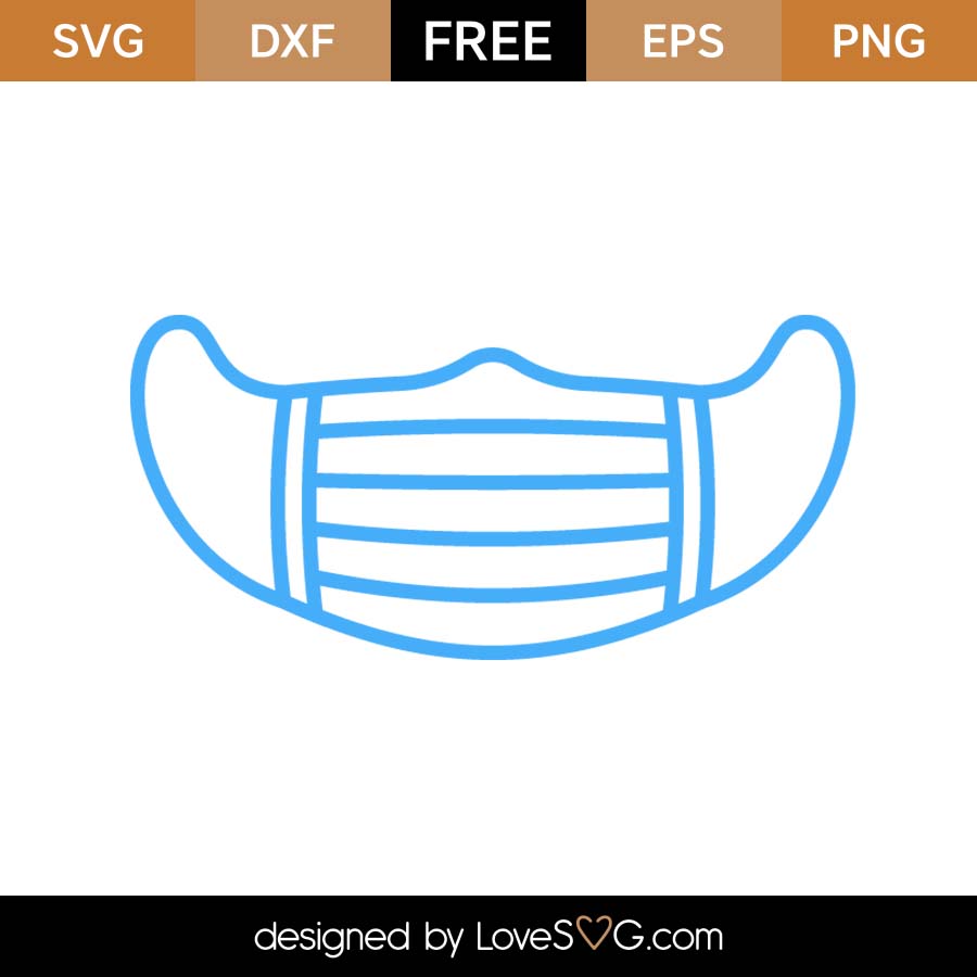 Download Free Surgical Mask SVG Cut File | Lovesvg.com
