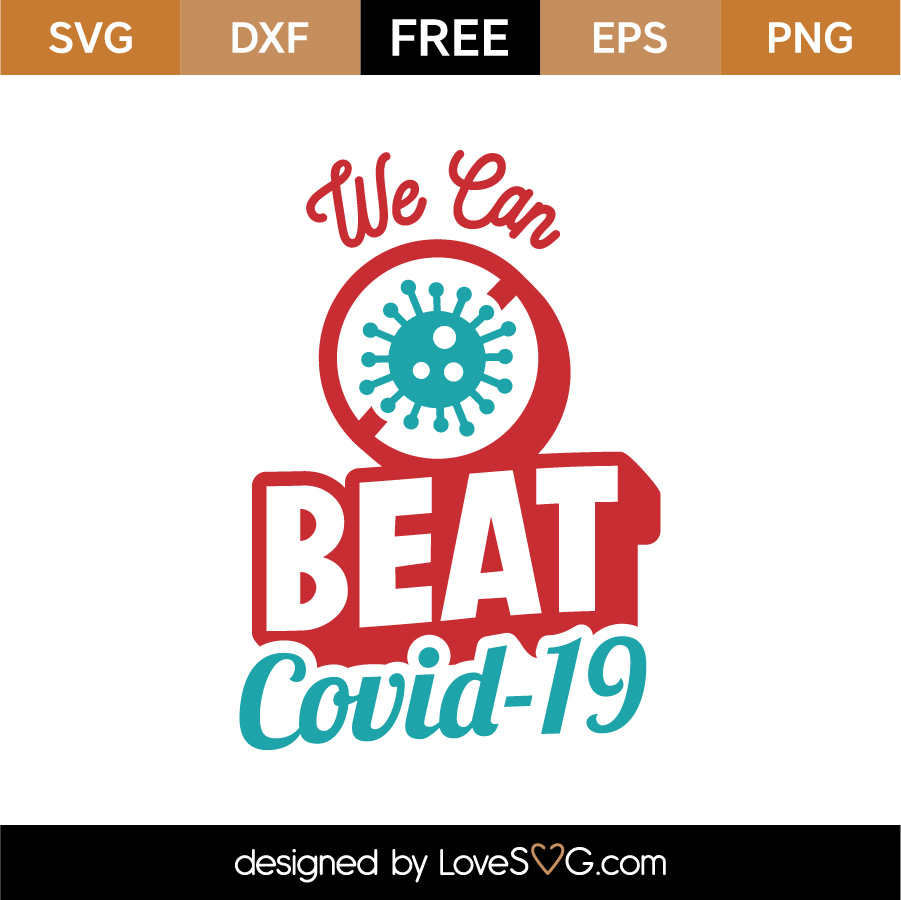 Download Free Beat COVID-19 SVG Cut File | Lovesvg.com