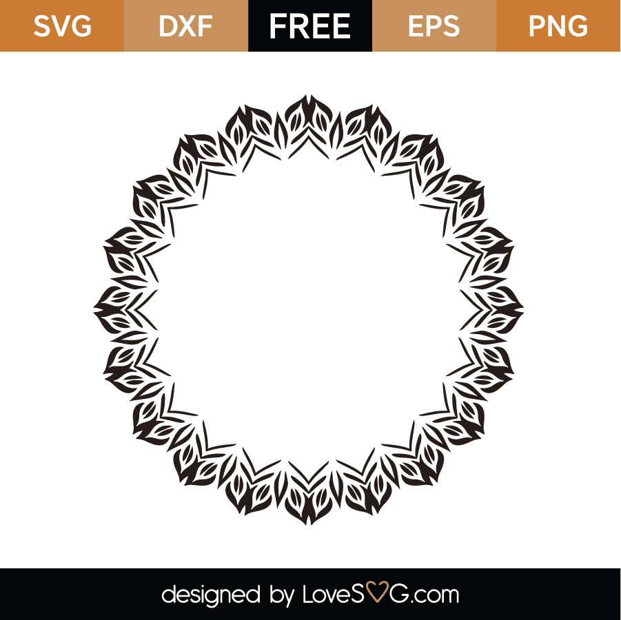 Download Free Monogram frame 6 SVG Cut File | Lovesvg.com