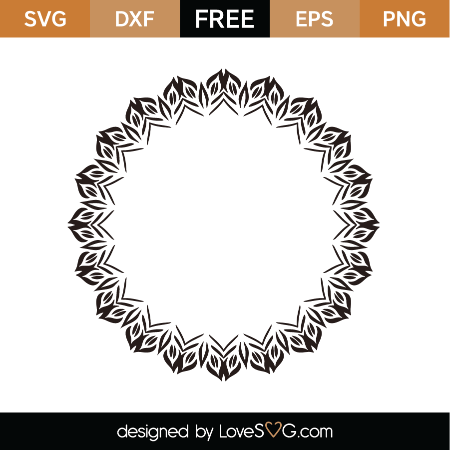 Free Monogram frame 6 SVG Cut File | Lovesvg.com