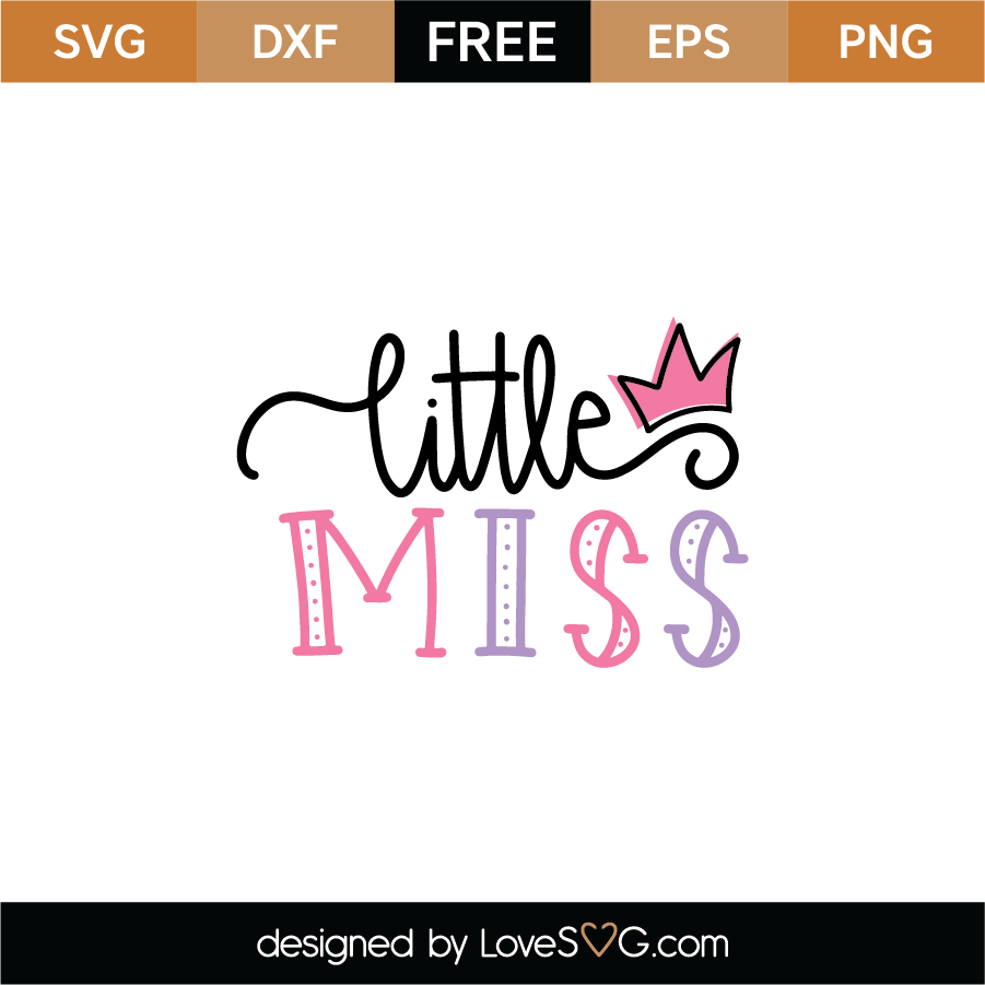 Download Free little miss SVG Cut File | Lovesvg.com