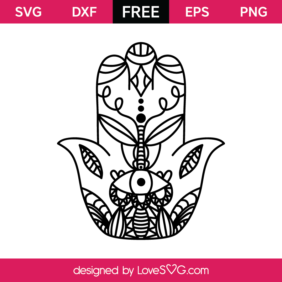 Boho Hamsa Hand Lovesvg