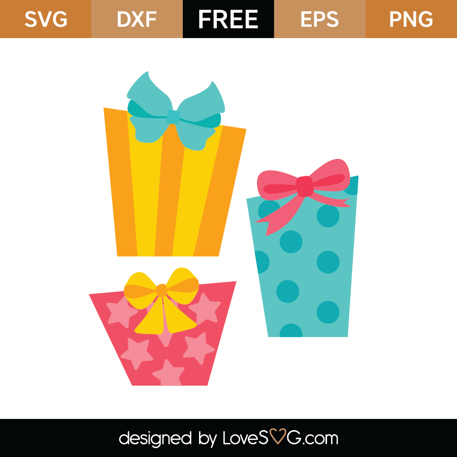 Download Free Birthday Gifts SVG Cut File - Lovesvg.com