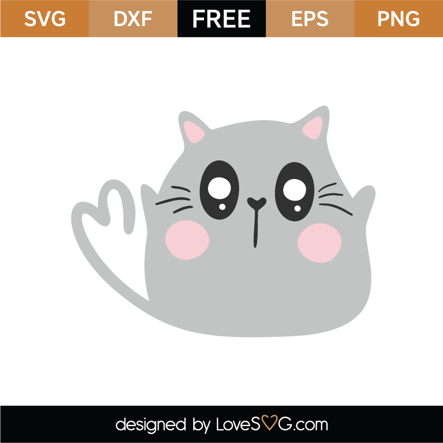 Free Cat Svg Cut File Lovesvg Com