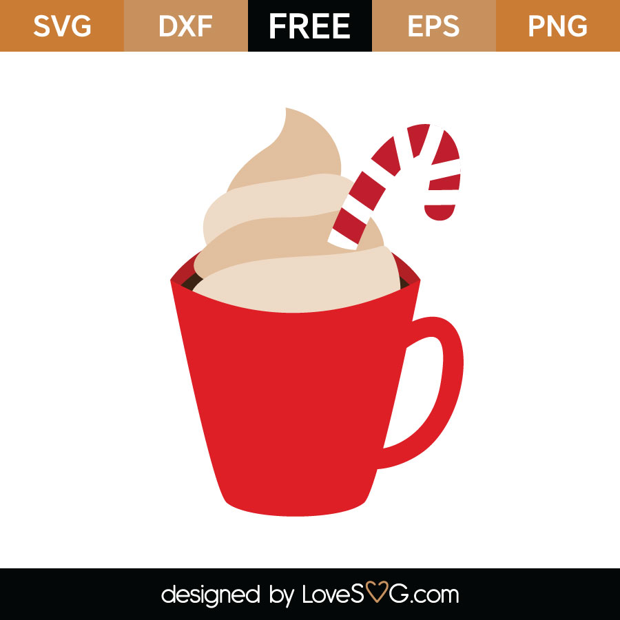Christmas Coffee SVG Cut File - Lovesvg.com