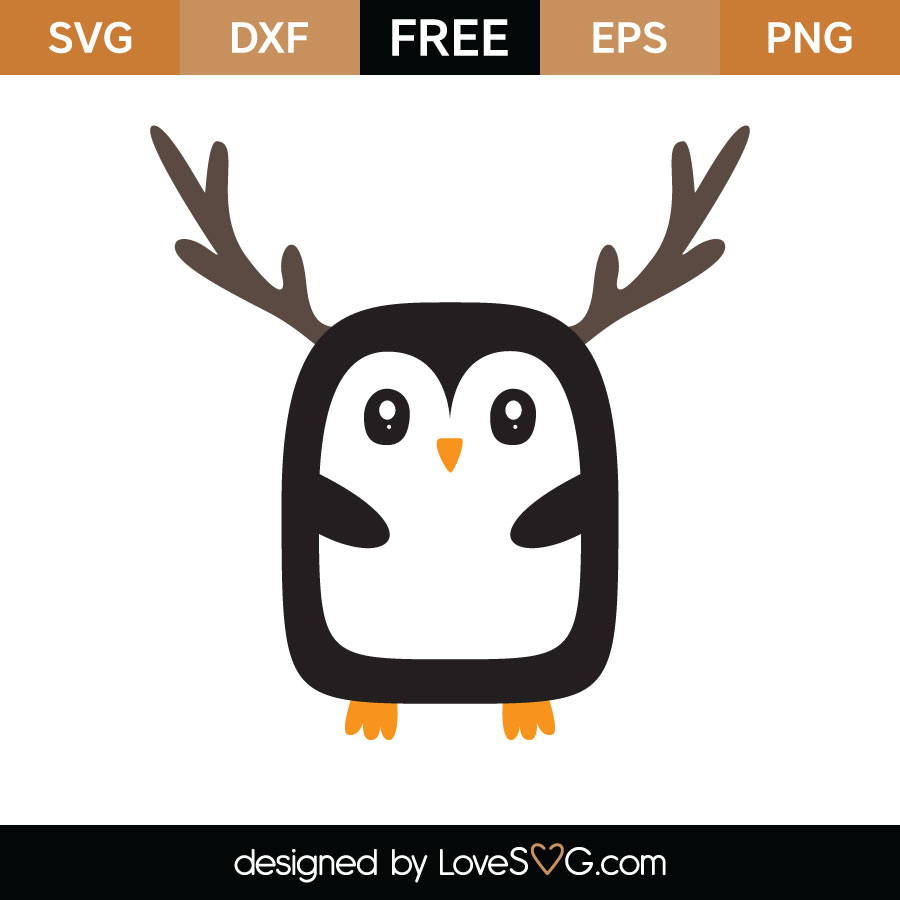 Download Christmas Penguin SVG Cut File - Lovesvg.com