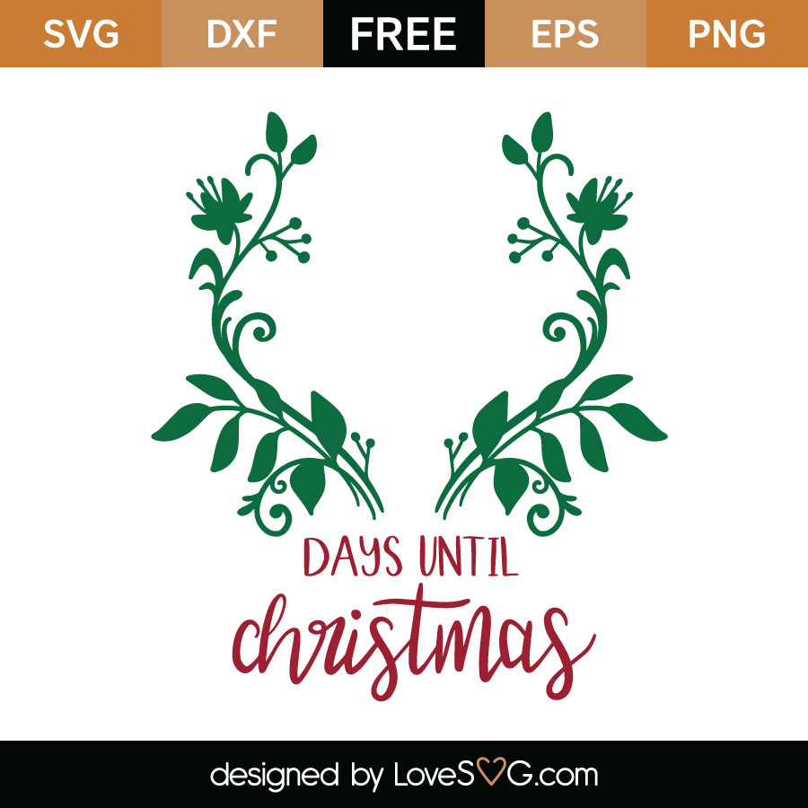 Download Days Until Christmas Svg Cut File Lovesvg Com