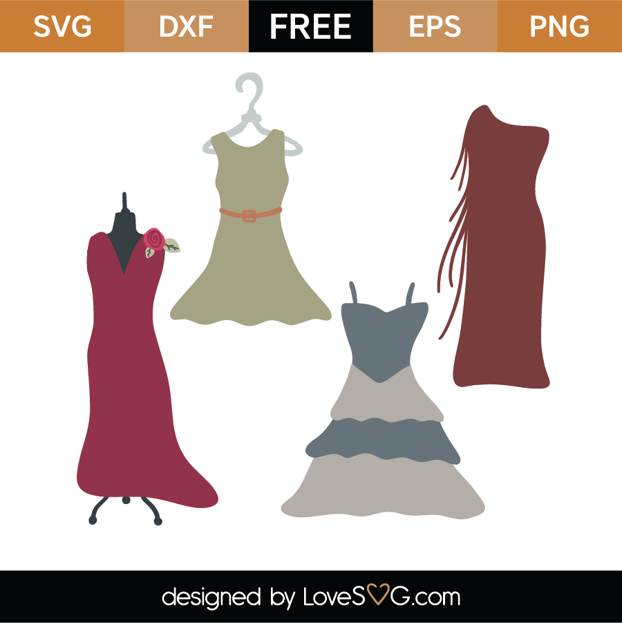 Download Free Dresses SVG Cut File - Lovesvg.com