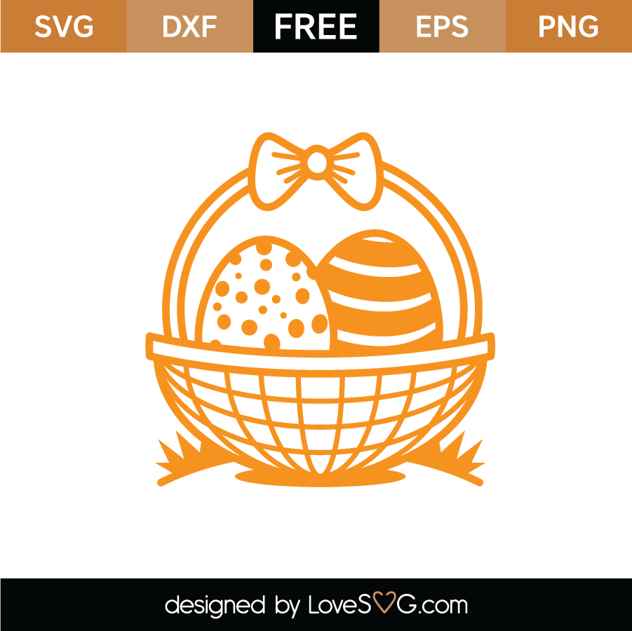 Download Free Easter Egg Basket Svg Cut File Lovesvg Com PSD Mockup Templates