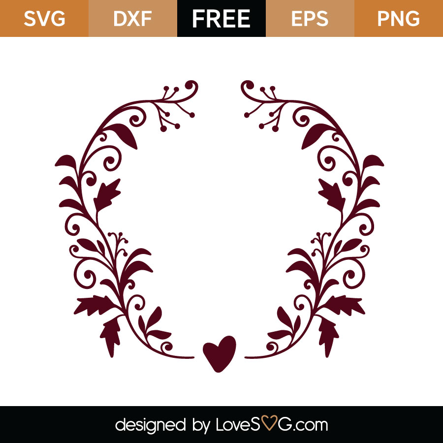 Flourish Leaf SVG Cut File - Lovesvg.com
