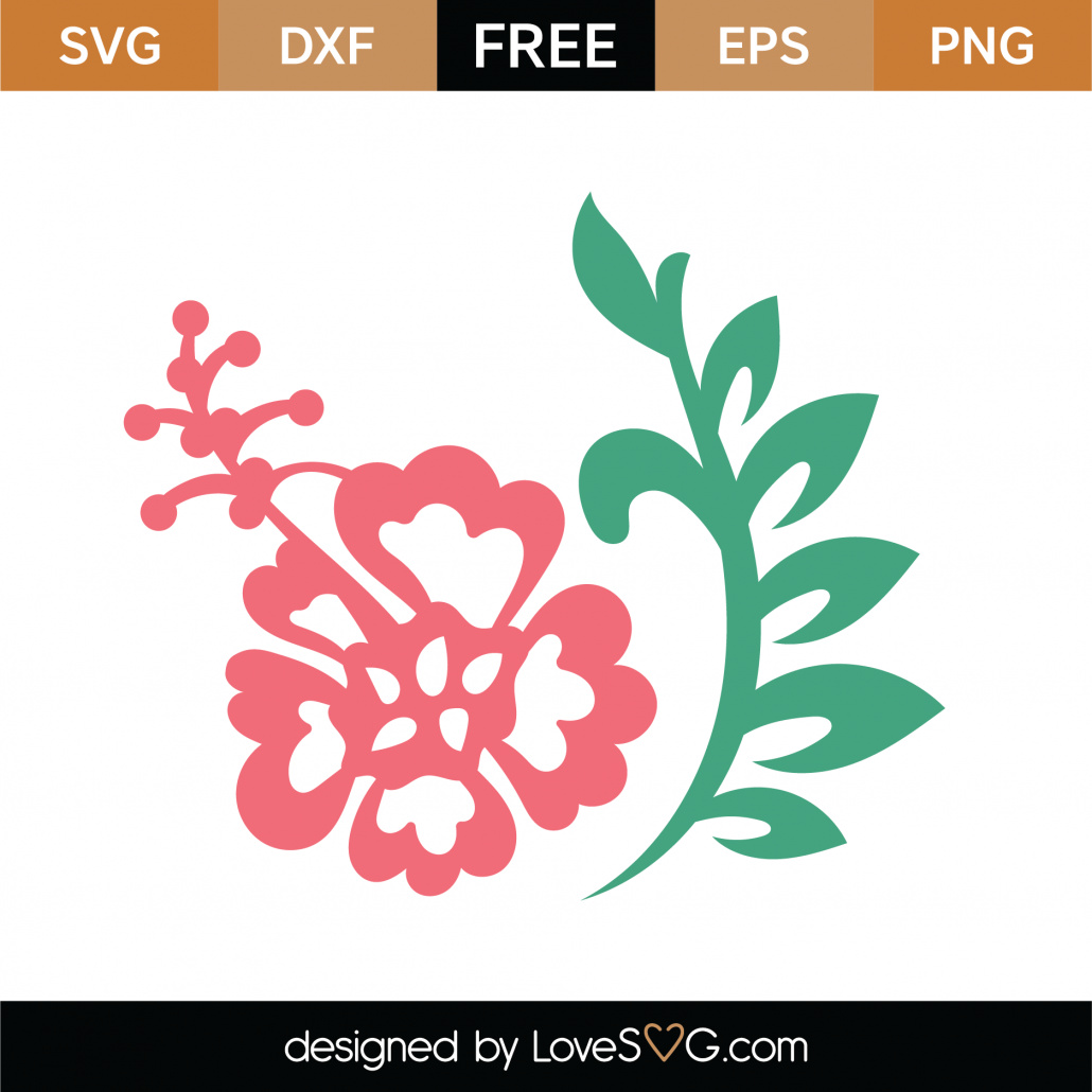 Download Free Flower SVG Cut File - Lovesvg.com