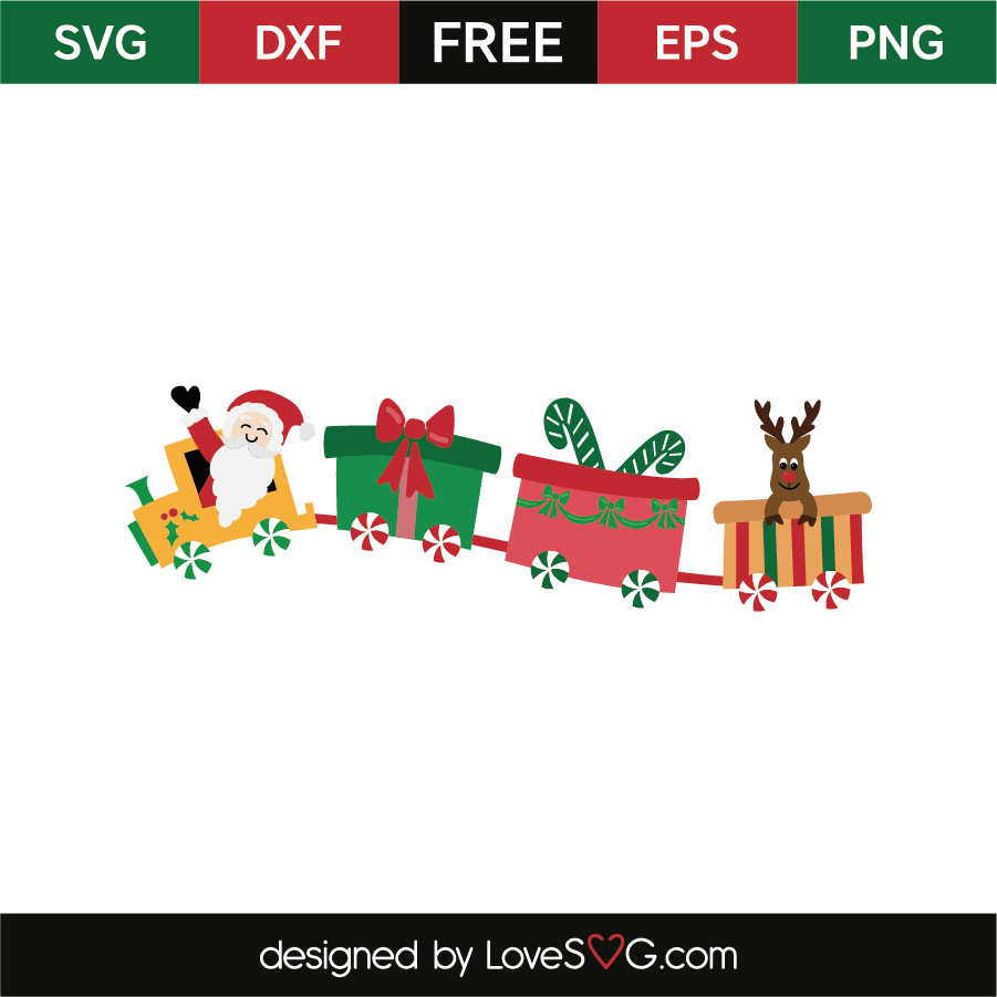 Download Christmas Train Lovesvg Com SVG, PNG, EPS, DXF File