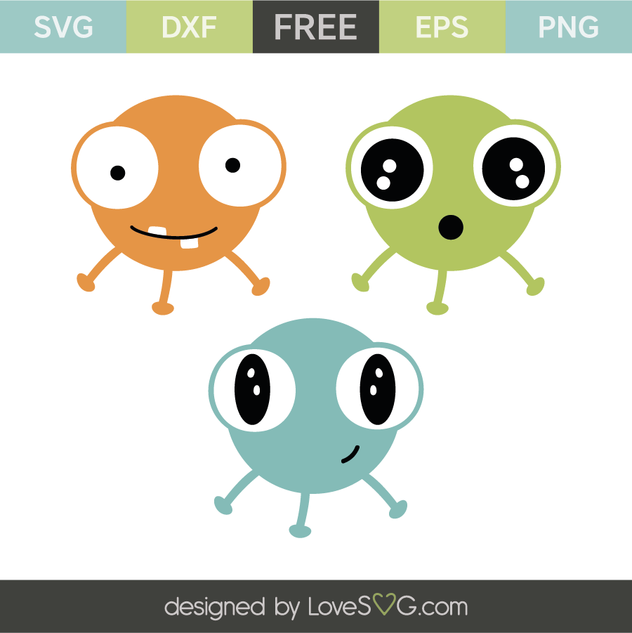 Cute Little Alians - Lovesvg.com