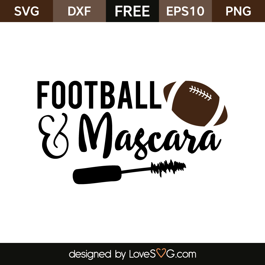 Football And Mascara Lovesvg Com