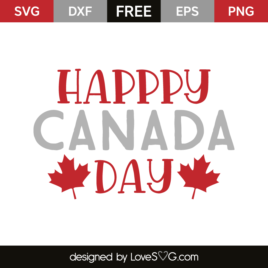 Happy Canada Day Svg