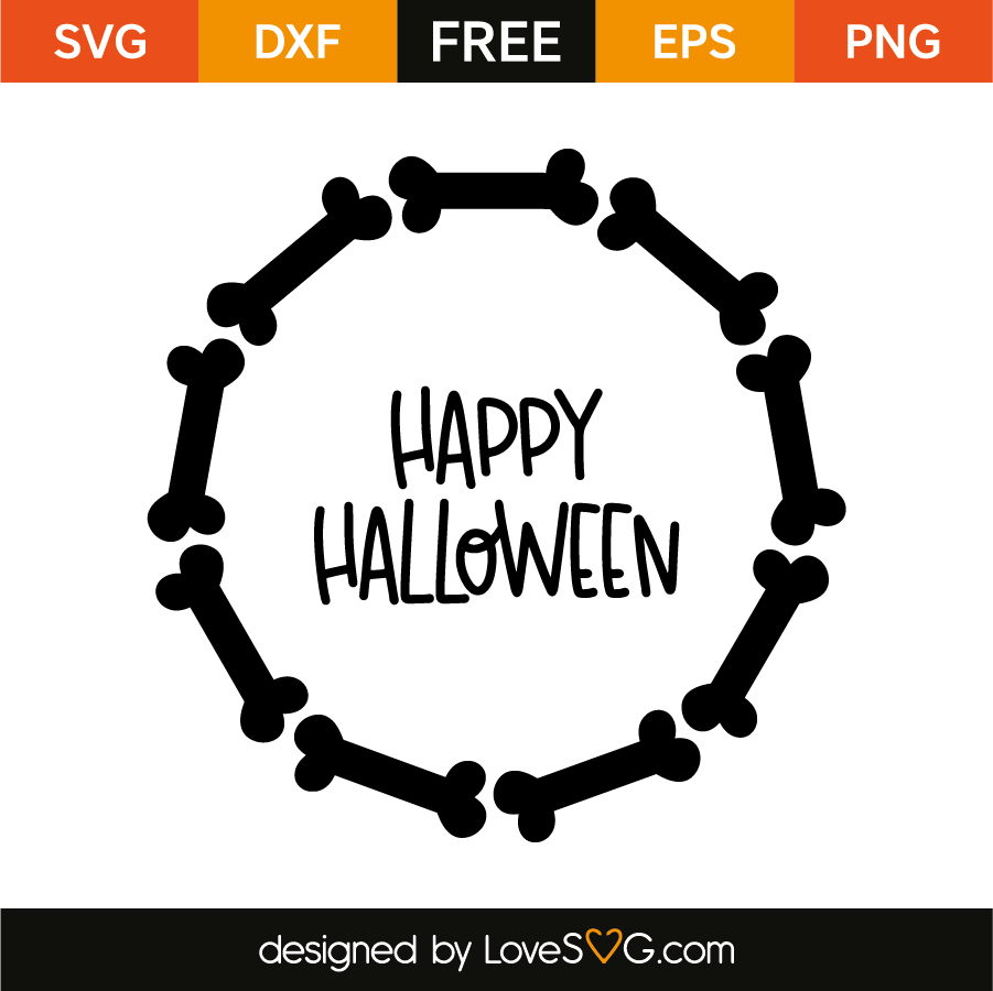 Download Happy Halloween Monogram Frame - Lovesvg.com