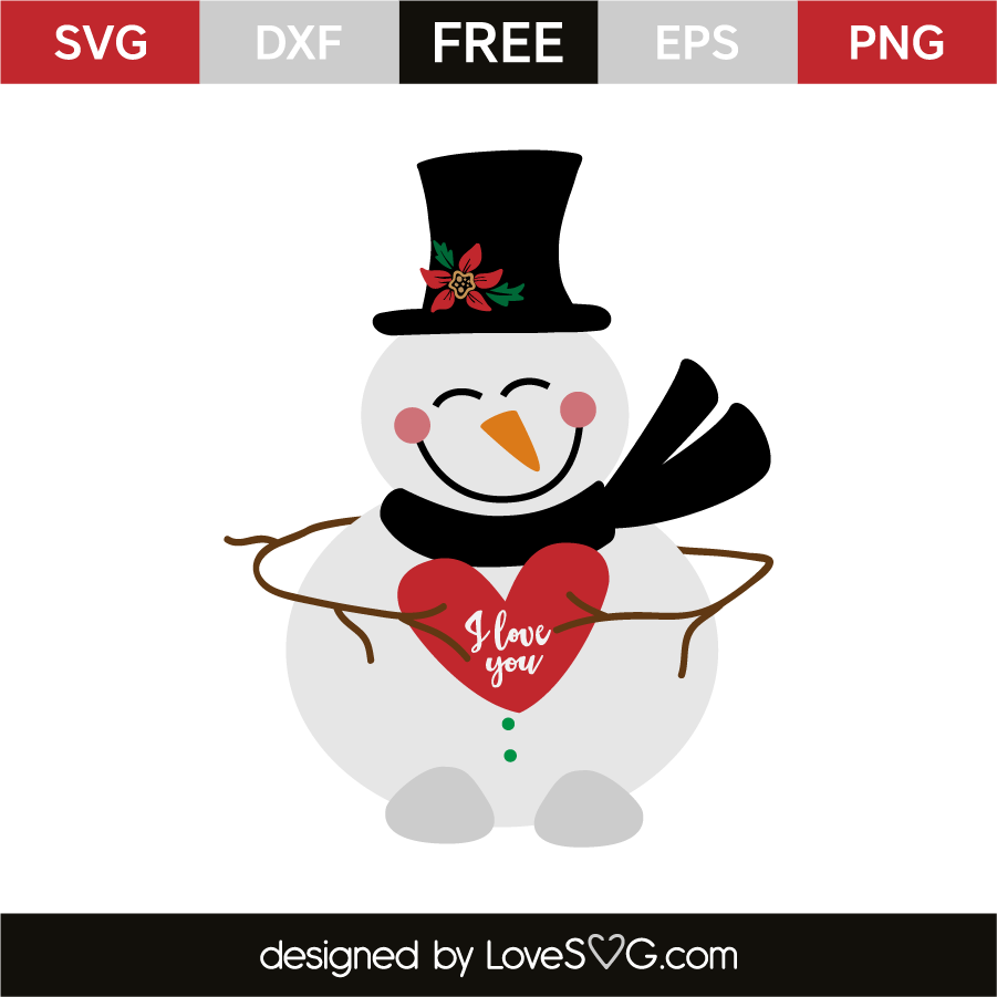 Happy Snowman Lovesvg Com