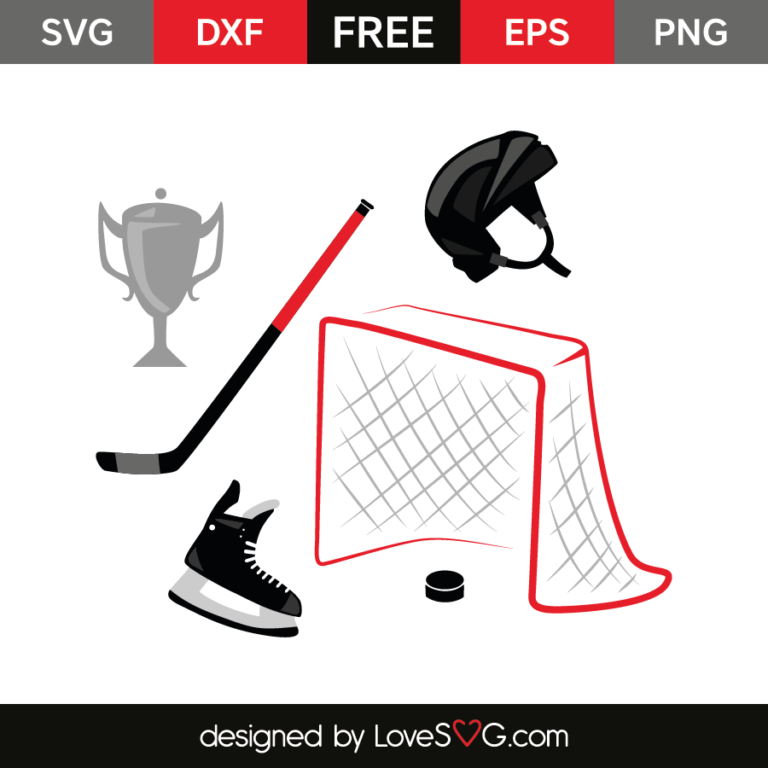 FREE Hockey SVG Cut Files Download - Lovesvg.com