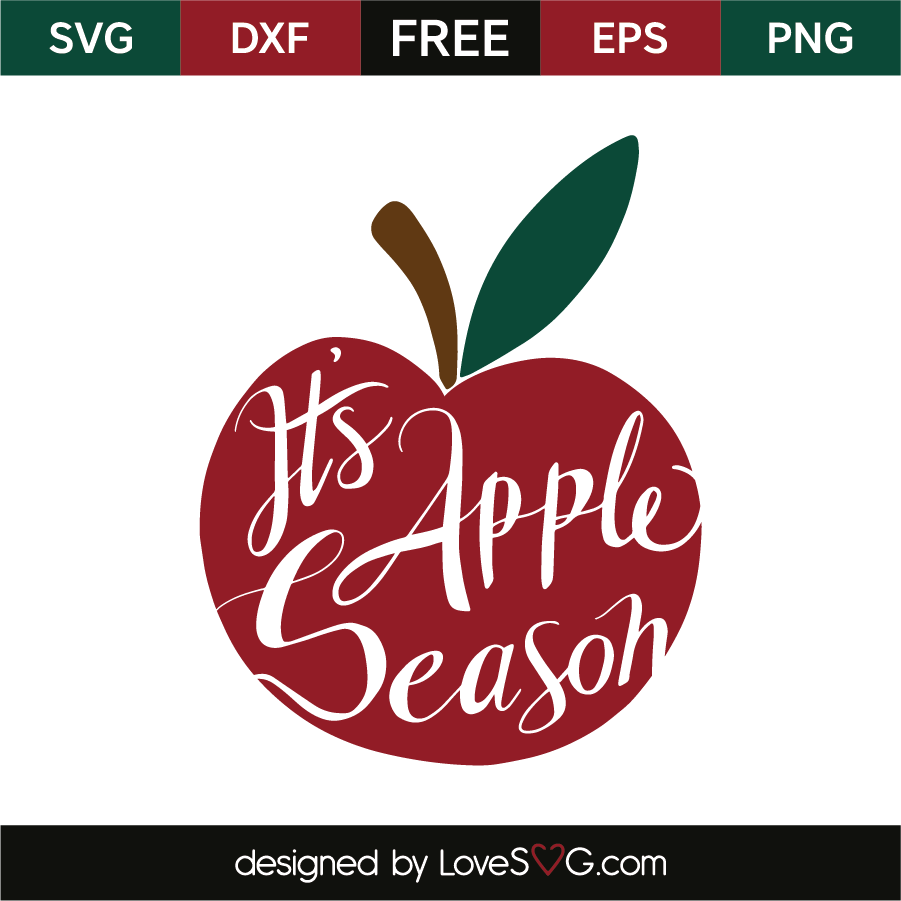 Download It S Apple Season Lovesvg Com 3D SVG Files Ideas | SVG, Paper Crafts, SVG File