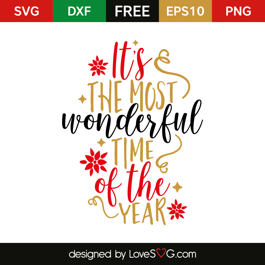 It/'s the Most Wonderful Time of the Year SVG PNG