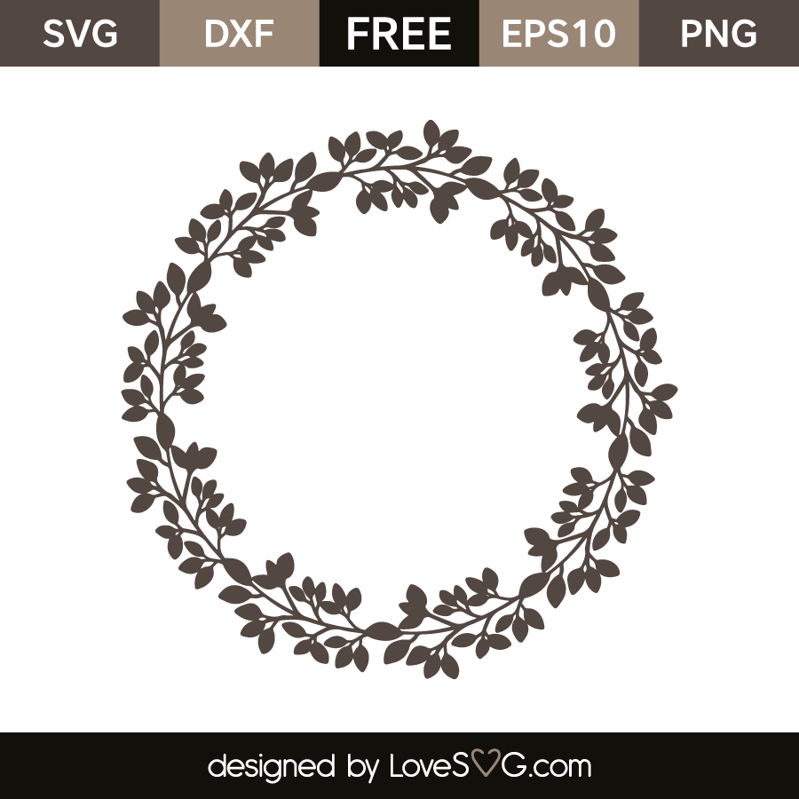 Download Leaves Monogram Frame Lovesvg Com