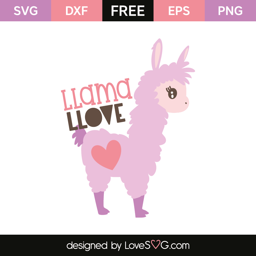 Llama Llove - Lovesvg.com