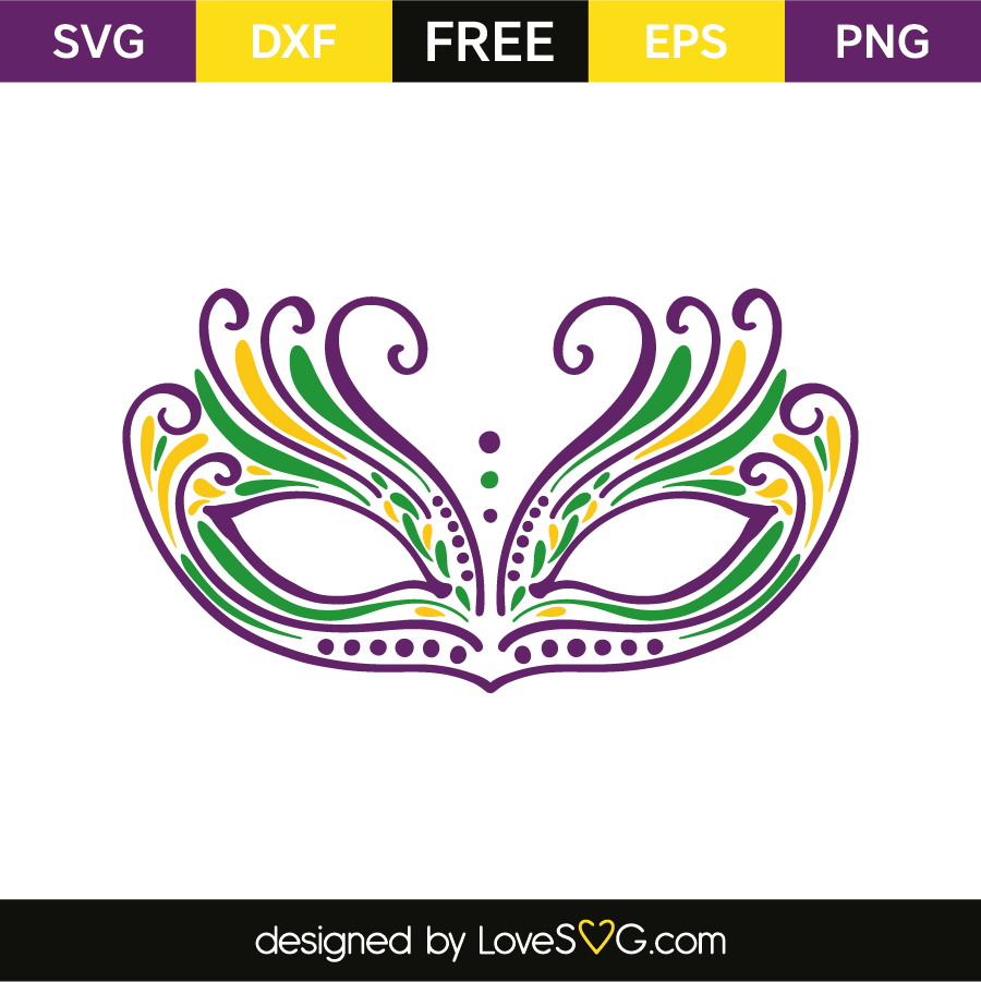 Mardi Gras Mask SVG Mardi Gras SVG Zentangle SVG Silhouette Files S...