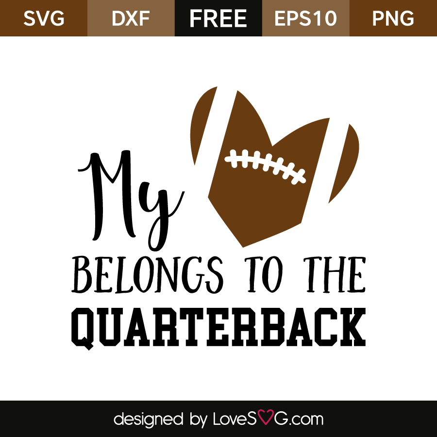 Download My Heart Belongs To The Quaterback - Lovesvg.com